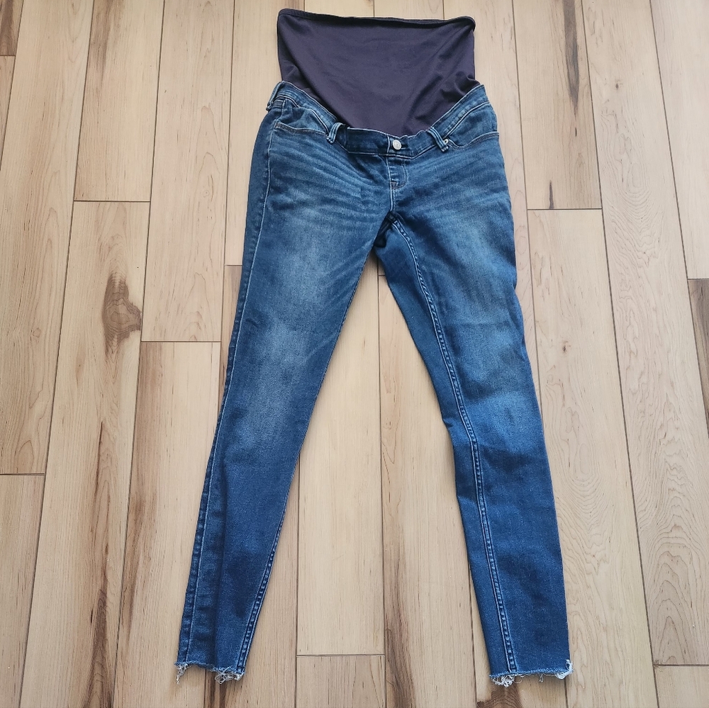 Abercrombie & Fitch Dark Blue Jean Legging Maternity Jeans